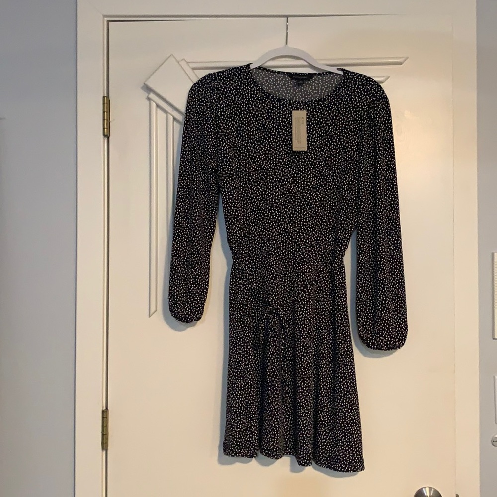 Banana republic petite polkadot dress